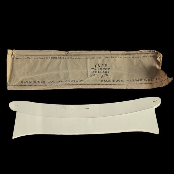 Reversible Collar Company Accessories Antique Set Of 7 Linene Detachable Reversible Collars